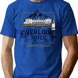 Overlook Hotel Colorado Worn T-Shirt for Men & Women, T-Shirts Graphic Tee - Blue