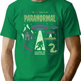 Paranormal Bigfoot Ghosts Aliens Sasquatch Ufo Halloween T-Shirt for Men & Women, T-Shirts Graphic Tee - Green