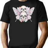 Pastel Death Moth T-Shirt for Men & Women, T-Shirts Graphic Tee - Black