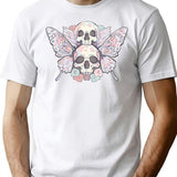 Pastel Death Moth T-Shirt for Men & Women, T-Shirts Graphic Tee - White