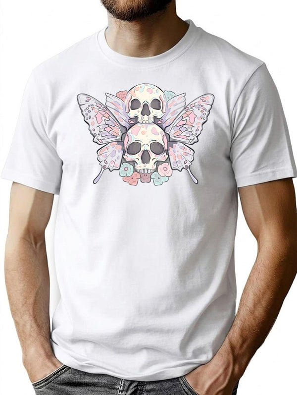 Pastel Death Moth T-Shirt for Men & Women, T-Shirts Graphic Tee - White