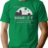 Peli At Hangar 3-5 Minimalist Graphic T-Shirt - Unisex Streetwear Tee - Green