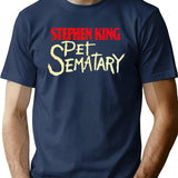 Pet Sematary - King First Edition Series T-Shirt for Men & Women, T-Shirts Graphic Tee - Navy