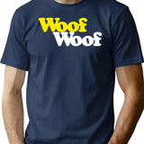 Pet Sounds - Woof Minimalist Graphic T-Shirt - Unisex Streetwear Tee - Navy