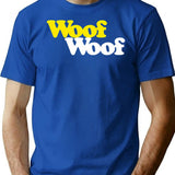 Pet Sounds - Woof Minimalist Graphic T-Shirt - Unisex Streetwear Tee - Blue