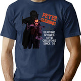 Peter Cushing T-Shirt for Men & Women, T-Shirts Graphic Tee - Navy