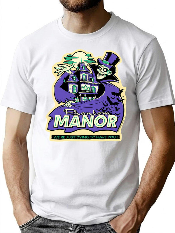 Phantom Manor - Purple T-Shirt for Men & Women, T-Shirts Graphic Tee - White