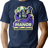 Phantom Manor - Purple T-Shirt for Men & Women, T-Shirts Graphic Tee - Navy
