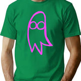 Pink Opaque Ghost I Saw The Tv Glow T-Shirt for Men & Women, T-Shirts Graphic Tee - Green