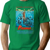 Piranha T-Shirt for Men & Women, T-Shirts Graphic Tee - Green
