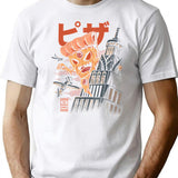 Pizza Kong T-Shirt for Men & Women, T-Shirts Graphic Tee - White