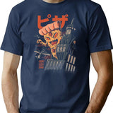 Pizza Kong T-Shirt for Men & Women, T-Shirts Graphic Tee - Navy