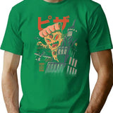 Pizza Kong T-Shirt for Men & Women, T-Shirts Graphic Tee - Green