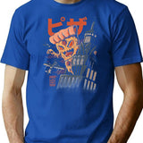 Pizza Kong T-Shirt for Men & Women, T-Shirts Graphic Tee - Blue