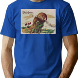 Poop-Pitalism Minimalist Graphic T-Shirt - Unisex Streetwear Tee - Blue