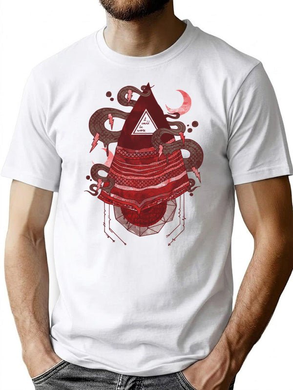 Positive Thinking T-Shirt for Men & Women, T-Shirts Graphic Tee - White