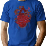 Positive Thinking T-Shirt for Men & Women, T-Shirts Graphic Tee - Blue