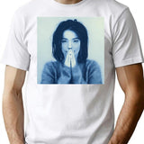 Praying Girl Minimalist Graphic T-Shirt - Unisex Streetwear Tee - White