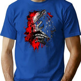 Predator Yautja Hunter Movie Gaming Design T-Shirt for Men & Women, T-Shirts Graphic Tee - Blue