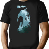 Predator T-Shirt for Men & Women, T-Shirts Graphic Tee - Black
