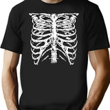 Punk Ribs T-Shirt for Men & Women, T-Shirts Graphic Tee - Black