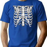 Punk Ribs T-Shirt for Men & Women, T-Shirts Graphic Tee - Blue