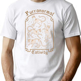 Purranormal Cativity T-Shirt for Men & Women, T-Shirts Graphic Tee - White