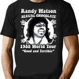Randi Watson 1988 World Tour Minimalist Graphic T-Shirt - Unisex Streetwear Tee - Black