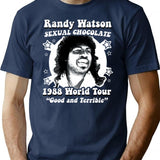 Randi Watson 1988 World Tour Minimalist Graphic T-Shirt - Unisex Streetwear Tee - Navy