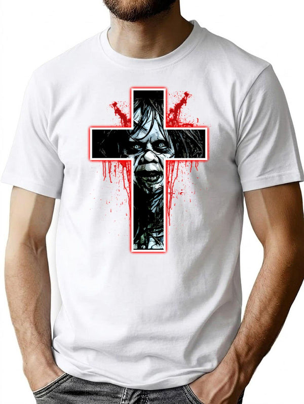 Regan- The Exorcist T-Shirt for Men & Women, T-Shirts Graphic Tee - White