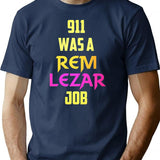 Rem Lezar T-Shirt for Men & Women, T-Shirts Graphic Tee - Navy