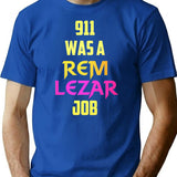 Rem Lezar T-Shirt for Men & Women, T-Shirts Graphic Tee - Blue