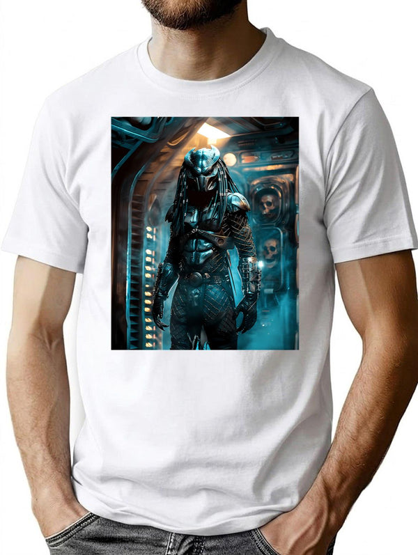 Requiem Of An Intergalactic Predator T-Shirt for Men & Women, T-Shirts Graphic Tee - White