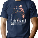 Resident Evilbiohazard 4 - Chainsaw T-Shirt for Men & Women, T-Shirts Graphic Tee - Navy