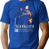 Resident Evilbiohazard 4 - Chainsaw T-Shirt for Men & Women, T-Shirts Graphic Tee - Blue