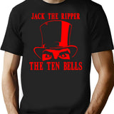Retro Jack The Ripper. T-Shirt for Men & Women, T-Shirts Graphic Tee - Black