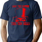 Retro Jack The Ripper. T-Shirt for Men & Women, T-Shirts Graphic Tee - Navy