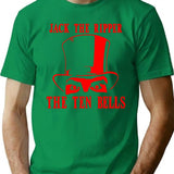 Retro Jack The Ripper. T-Shirt for Men & Women, T-Shirts Graphic Tee - Green