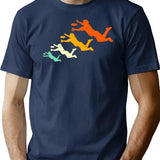 Retro Ultimate Frisbee Vintage Disc Golf Minimalist Graphic T-Shirt - Unisex Streetwear Tee - Navy