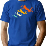 Retro Ultimate Frisbee Vintage Disc Golf Minimalist Graphic T-Shirt - Unisex Streetwear Tee - Blue