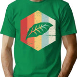 Retro Vintage Tobacco Farmer Icon Minimalist Graphic T-Shirt - Unisex Streetwear Tee - Green