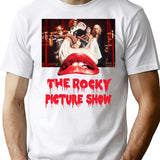 Rocky Horror Picture Show Thrills And Chills T-Shirt for Men & Women, T-Shirts Graphic Tee - White