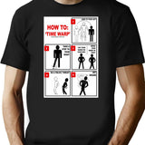 Rocky Horror Picture Show Time Warp T-Shirt for Men & Women, T-Shirts Graphic Tee - Black