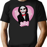 Romantic Billy Saw Movie T-Shirt for Men & Women, T-Shirts Graphic Tee - Black