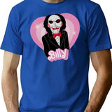 Romantic Billy Saw Movie T-Shirt for Men & Women, T-Shirts Graphic Tee - Blue