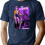 Rumi - K-Pop Demon Hunters T-Shirt for Men & Women, T-Shirts Graphic Tee - Navy