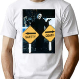 Safety Or Death T-Shirt for Men & Women, T-Shirts Graphic Tee - White