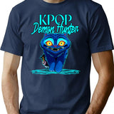 Saja Boys - Kpop Demon Hunter - Derpy T-Shirt for Men & Women, T-Shirts Graphic Tee - Navy