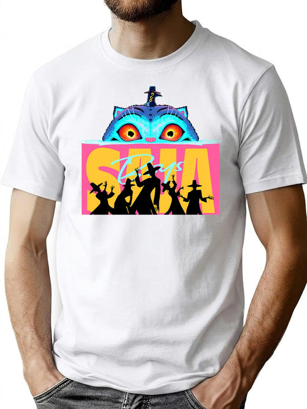Saja Boys - Kpop Demon Hunter T-Shirt for Men & Women, T-Shirts Graphic Tee - White