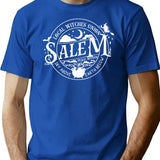 Salem Local Witch Union T-Shirt for Men & Women, T-Shirts Graphic Tee - Blue
